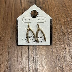 Wish bone earrings